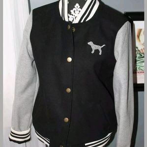 VS VICTORIA'S SECRET PINK varsity bomber jacket